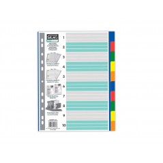 Index P.P. Colored A4 (10F) Skag Economy Divider