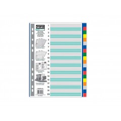 Index P.P. Colored A4 (20F) Skag Economy Divider