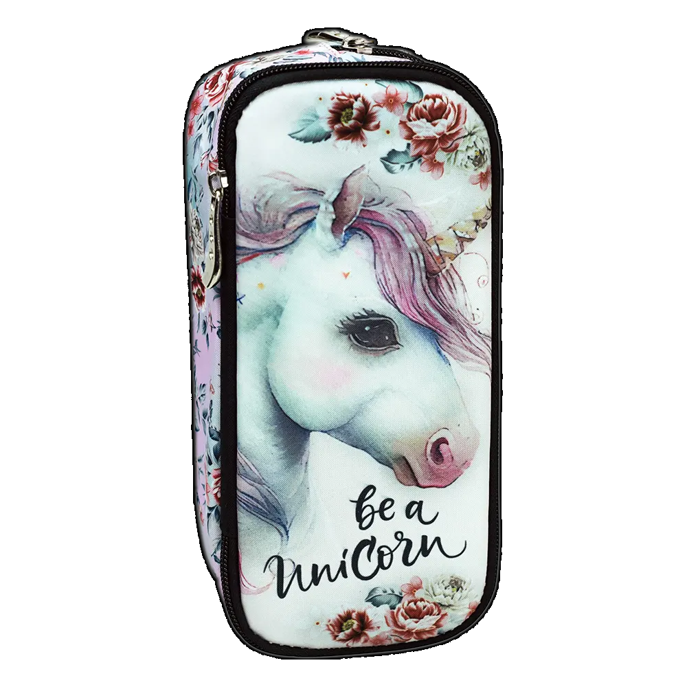 Pencil Barrel Case Back Me Up Magic Unicorn