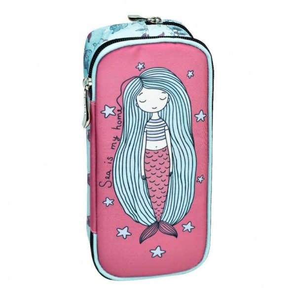 Pencil Barrel Case Back Me Up Mermaid