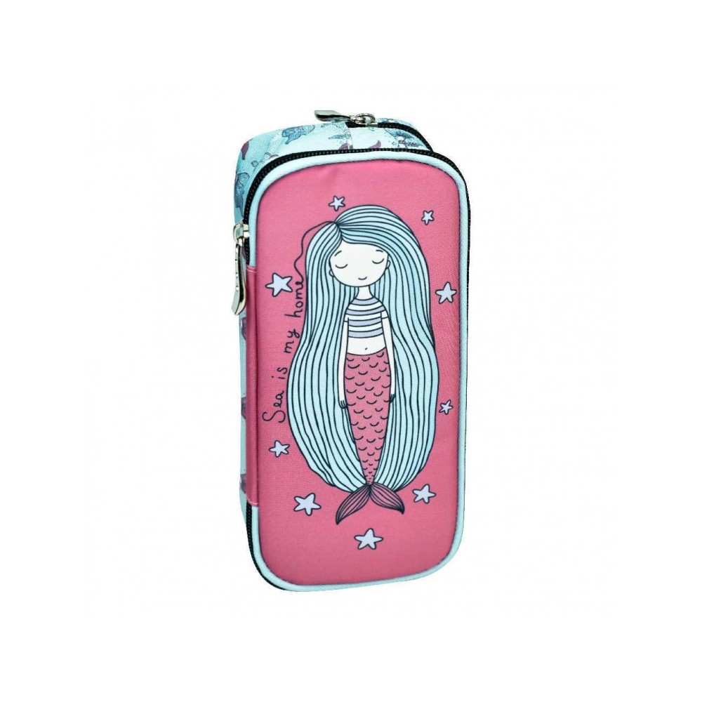 Pencil Barrel Case Back Me Up Mermaid