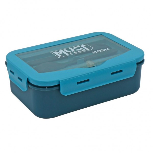 Food container Blue Must 1400ml with fork and spoon