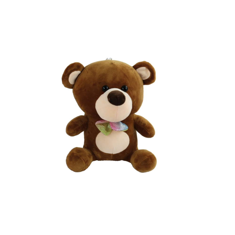 Brown teddy bear with bow 35 cm.