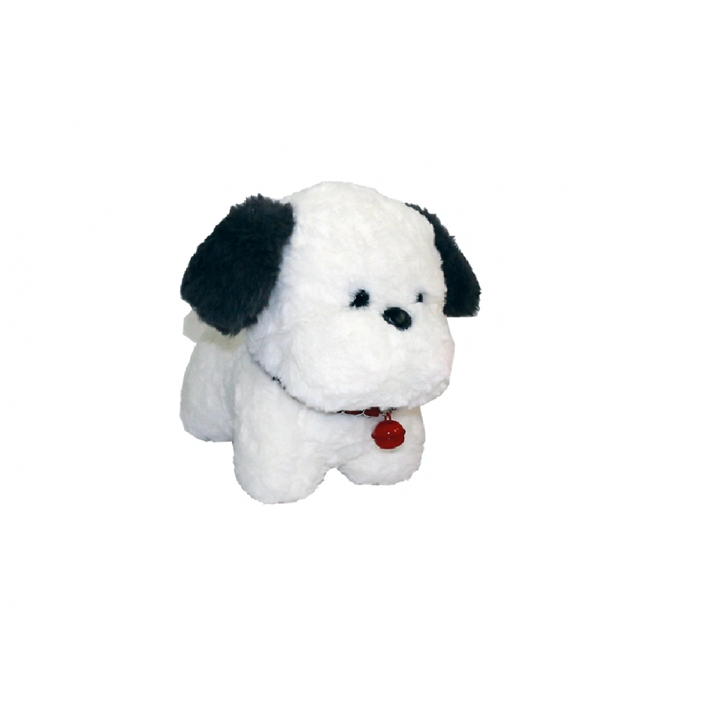 Plush dog 20 cm. with collar and bell