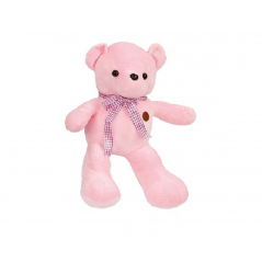 Pink teddy bear with bow 50 cm.