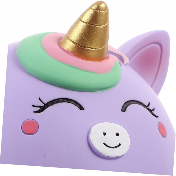 Piggy Bank Purple Unicorn "Happy Day"