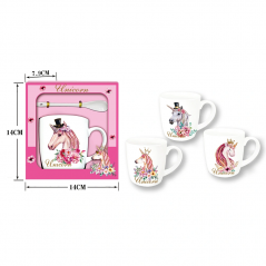 Gift set: Mug with spoon - Unicorn