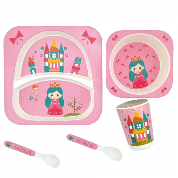 Princess bamboo breakfast set (5 pieces)