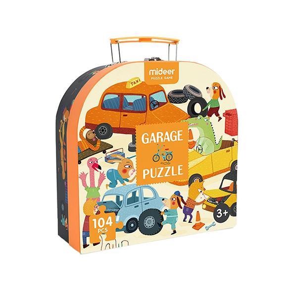 Puzzle in a suitcase "My garage" (104 pcs)