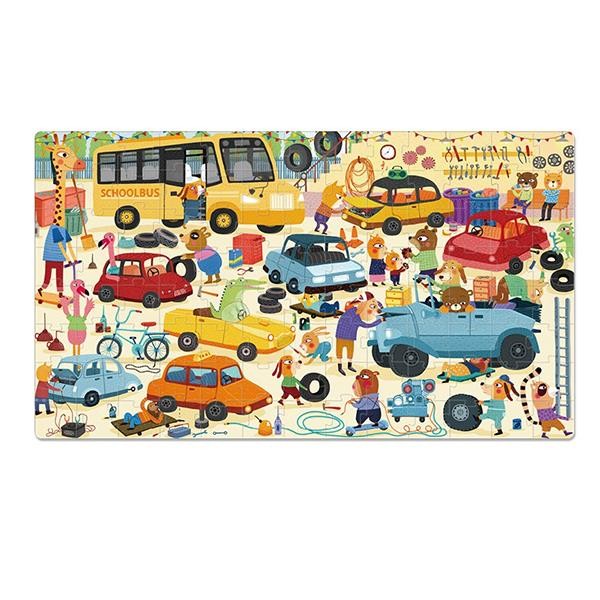 Puzzle in a suitcase "My garage" (104 pcs)