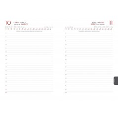 Daily Spiral Calendar Classic 14x21 2025 Black