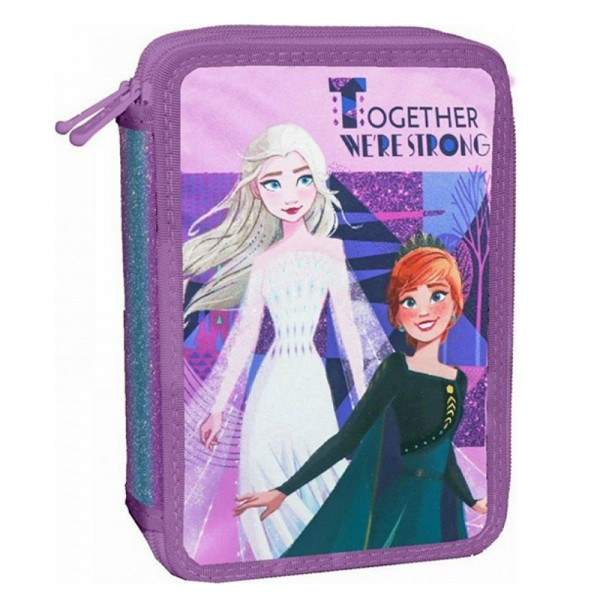 Double Full Pencil Case Frozen 2 Together We Are Strong